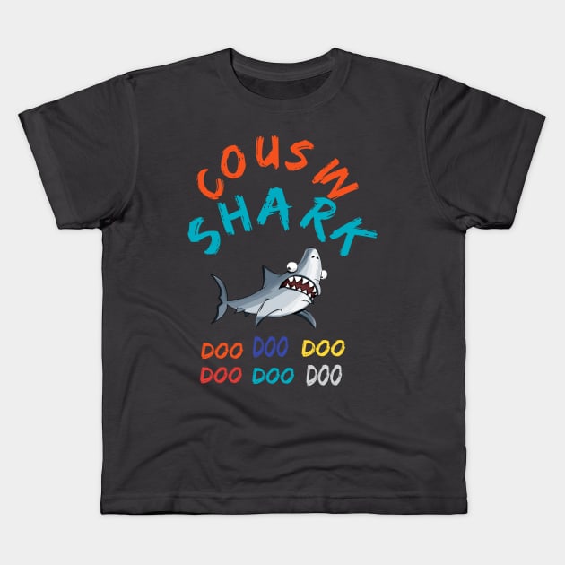 T-shirt Cousin Shark doo doo doo Kids T-Shirt by rami99